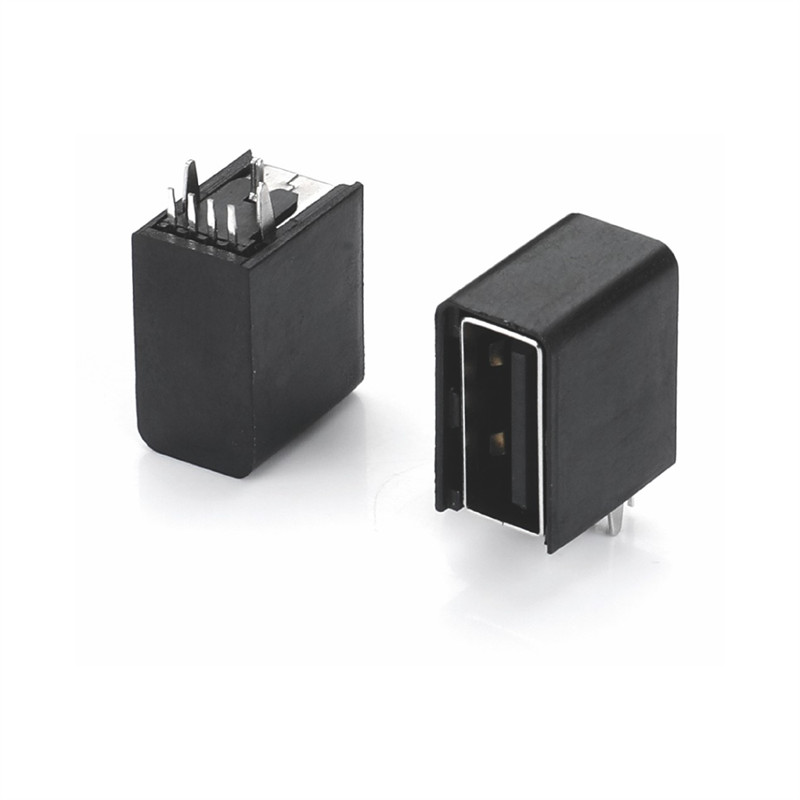 USB2.0AF 侧插带护套